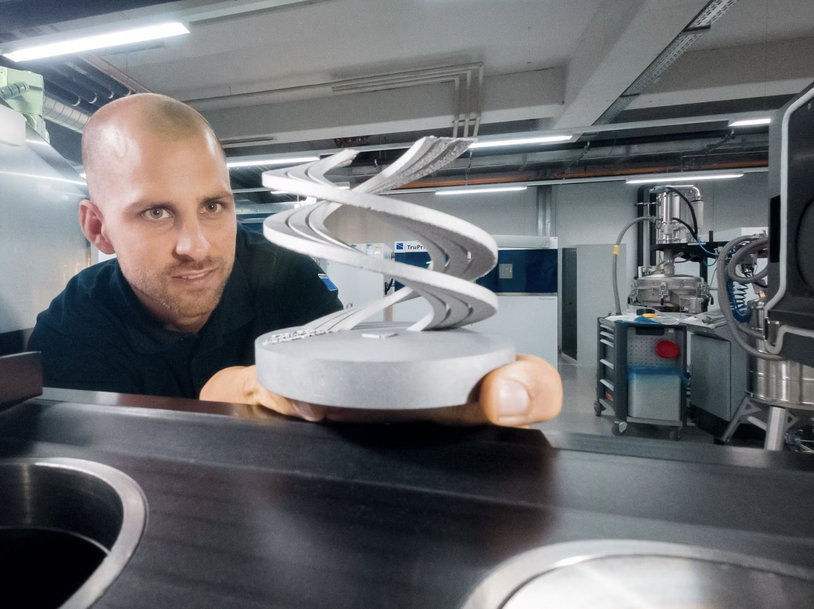 La impresión 3D sin soportes de TRUMPF abre la puerta a nuevas aplicaciones y reduce el desperdicio